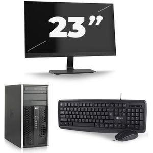 HP Compaq 6200 Pro Micro Tower - Intel Core i3-2e Generatie - 8GB RAM - 120GB SSD - Windows 10 + 1x 23 inch Monitor