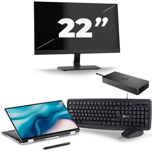 Dell Latitude 9510 - Intel Core i7-10e Generatie - 15 inch - 16GB RAM - 256GB SSD - Windows 11 + 1x 22 inch Monitor