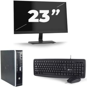 HP Compaq Elite 8300 USFF - Intel Core i7-3e Generatie - 16GB RAM - 480GB SSD - Windows 10 + 1x 23 inch Monitor