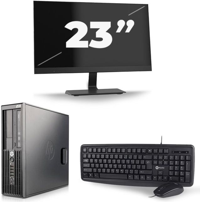 HP Z220 Workstation SFF - Intel Core i7-2e Generatie - 16GB RAM - 480GB SSD - Windows 10 + 1x 23 inch Monitor