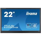 iiyama ProLite E2280HS - 22 inch - 1920x1080 - DVI - HDMI - VGA - Zwart - Zonder voet