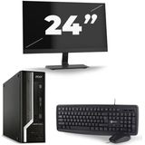 Acer Veriton X2631G SFF - Intel Core i5-4e Generatie - 8GB RAM - 256GB SSD - Windows 10 + 1x 24 inch Monitor