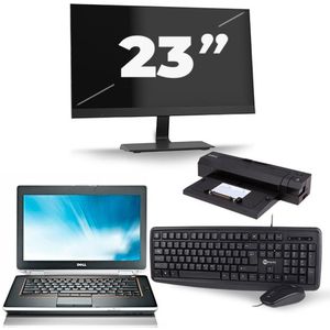 Dell Latitude E6420 - Intel Core i5-2e Generatie - 14 inch - 8GB RAM - 240GB SSD - Windows 10 + 1x 23 inch Monitor