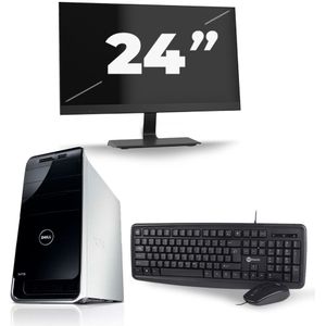 Dell XPS 8300 Tower - Intel Core i3-2e Generatie - 8GB RAM - 120GB SSD - Windows 10 + 1x 24 inch Monitor