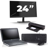 Dell Latitude E5530 - Intel Core i3-3e Generatie - 15 inch - 8GB RAM - 256GB SSD - Windows 10 + 1x 24 inch Monitor