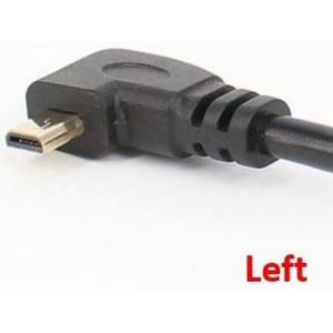 Up Angle Mini HDMI Male to HDMI Female Cable, 17cm