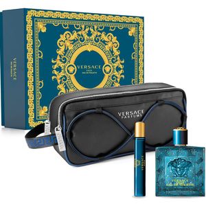 Versace Eros - Eau de Toilette 100 ml + Eau de Toilette Travel Spray 10ml + Toilettas