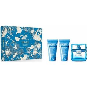 Versace - Eau Fraîche Gift Set - Parfumset - 50 ml Eau de Toilette - 50 ml Douchegel - 50 ml Aftershave Balsem