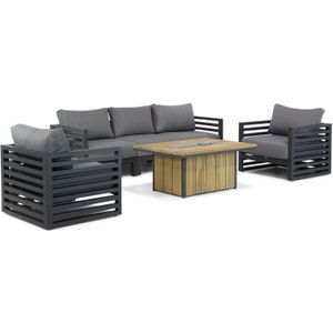 Santika Jaya/Seaside 120 cm stoel-bank loungeset 6-delig