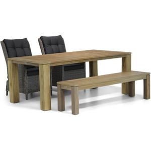 Garden Collections Kingston/Brighton 200 cm dining tuinset 4-delig