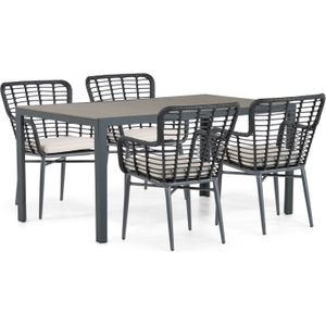 De Laan Toledo/Solare 160 cm dining tuinset 5-delig