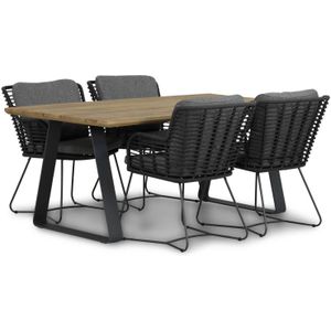 4 Seasons Outdoor Fabrice/Palta 180 cm dining tuinset 5-delig