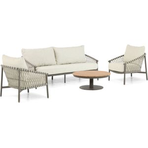 4 Seasons Outdoor Allora/Salerno 80 cm stoel-bank loungeset 4-delig