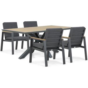 Lifestyle Garden Furniture Marietta/Palermo 181 cm dining tuinset 5-delig