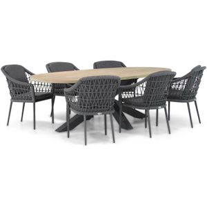 Coco Dalice/Brookline 240 cm ovaal dining tuinset 7-delig