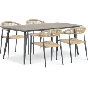 De Laan Granada/Matale 180 cm dining tuinset 5-delig