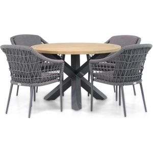 Coco Dalice/Rockville 120 cm rond dining tuinset 5-delig