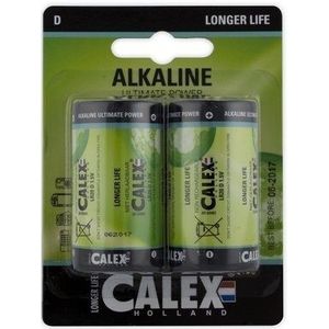 Alkaline LR20/D batterijen 2-pack 1,5V