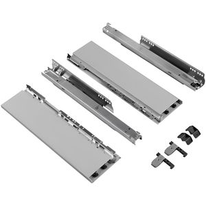 Hettich AvanTech You zelfbouwlade - Hoogte 187mm - Lengte 300mm - Draagvermogen 40kg - Zilver