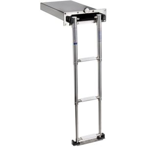 Mini zwemtrap - 3 treden - 889x307x88 - Rvs 316