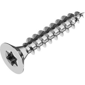 Spaanplaatvijs Rvs 3,0x16mm Torx 10 (100 stuks)