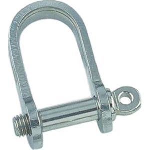 D-sluiting Plat - RVS 316 (A4) - Ø6mm