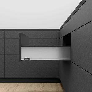 Blum Legrabox lade - Hoogte K (144mm) - 600mm - 70kg - RVS/Vernikkeld - EXPANDO BEVESTIGING