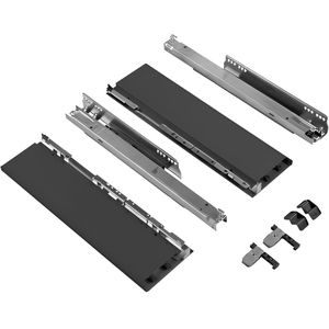 Hettich AvanTech You zelfbouwlade - Hoogte 187mm - Lengte 600mm - Draagvermogen 70kg - Antraciet
