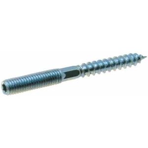 Stokschroef - Verzinkt - M8x80mm - Torx 25 met buitenzeskant