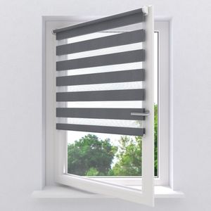 Duo rolgordijn Pure Mini Lichtdoorlatend Grey 120x150