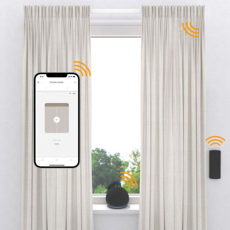 MotionBlinds - Smart Curtain Rail - 200 cm - Elektrische Gordijnrail