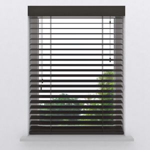 Houten Jaloezie Op Maat 50mm Nature Dark Oak - Bruin