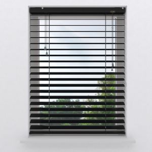 Aluminium Jaloezie 50mm Easy Matte Black 150x180 - Zwart