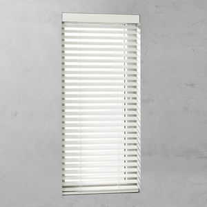 Elektrische Houten Jaloezie Op Maat 50mm Parelwit - Wit