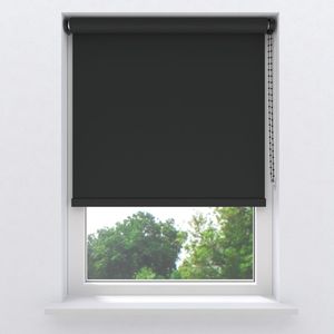 Rolgordijn Easy Soft Verduisterend Black 90x275