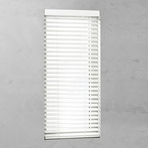 Elektrische Houten Jaloezie Op Maat 50mm Signaalwit - Wit