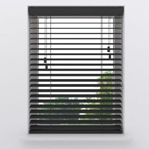 Houten Jaloezie - Black - 50 mm - 70x175