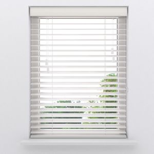 Houten jaloezie 50 mm Essence White 140x240