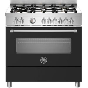Bertazzoni MAS96L1ENET 90 cm 6 Branders Elektrische Oven top line