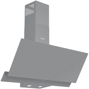 Wiggo WE-A942G(G) - Schuine Afzuigkap - 90cm - Grijs