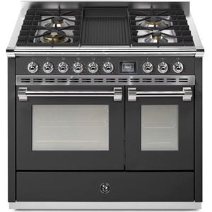 Steel AQ10SF-4B Fornuis Ascot 100- Gas Fornuis | Model 2024-Mat antraciet