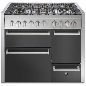 Steel GQ10SFF-D-4M fornuis Genesi 100/3 - Gas fornuis | Model 2024-Mat antraciet