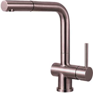 Lanesto 251269 Eenhendelkeukenmengkraan Lanesto Sereno met uittrekbare uitloop Copper