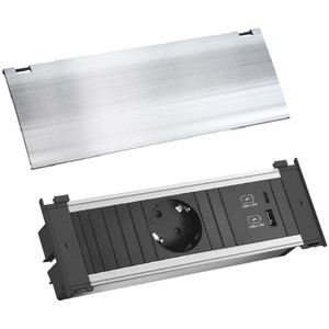 Bachmann KA1STUSBCW - Inbouw Stopcontact - USB-B en USB-C