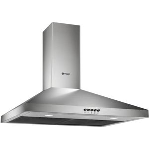 Wiggo WE-D630P(X) - Wandschouw Afzuigkap - 60cm - Inox