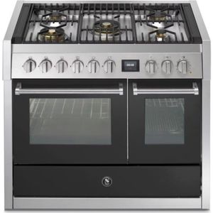 Steel GQ10SF-4M fornuis Genesi 100 - Gas fornuis | Model 2024-Mat antraciet