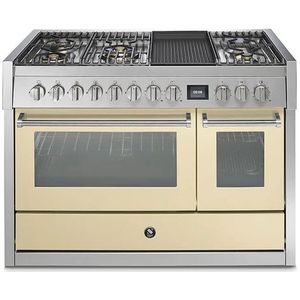 Steel GQ12SF-4BM fornuis Genesi 120 - Gas fornuis | Model 2024-Creme