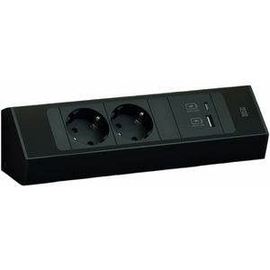 Bachmann STCASKUSBBZ Casia 2 Hoekstopcontact USB A/C kort