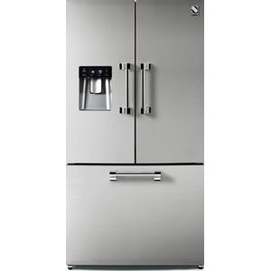 Steel AQFR-9F koelkast Genesi 90 - French Door-Mat antraciet