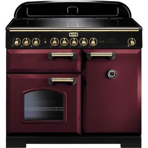 Falcon 100410511 Classic Deluxe 100 Cranberry Messing Inductie fornuis